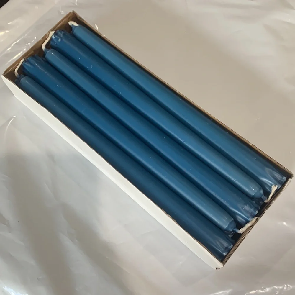 IKEA candles blue unscented 9 inches long set of 10
